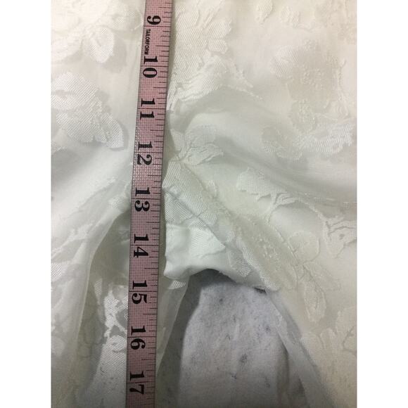 LULU'S XL White Extraordinary Charm Floral Burnout Tie-Strap Jumpsuit NEW B62 - Picture 8 of 11